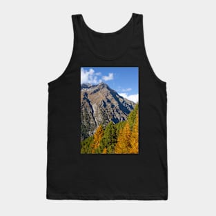 Mettelhorn, Zermatt, Valais, Switzerland, Europe, autumn Tank Top